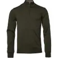 Chevalier Aston Half Zip Merino Langarmet trøye Herre, L, Mørkgrønn