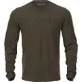 Härkila Mountain Hunter L/S genser Hunting green/Shadow brown 2XL