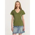 LOIS Jeans 10916 Kort Ermet V-hals T-skjorte