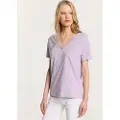 LOIS Jeans 10935 Kort Ermet V-hals T-skjorte
