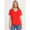 LOIS Jeans 10934 Kort Ermet V-hals T-skjorte
