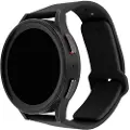 FIXED - Klokkestropp for smart armbåndsur - silicone, quick release, 20 mm - 160-235 mm - svart - for Amazfit GTS 4 Garmin epix Pro Venu Sq 2 Niceboy WATCH Lite 3 Withings ScanWatch 2