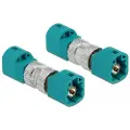 DeLOCK - Data-adapter - HSD Z plugg til HSD Z plugg - RAL 5021, vannblå