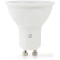 Nedis SmartLife - LED-pære for søkelys - GU10 - 4.7 W (ekvivalent 45 W) - klasse F - RGB/varmt til kjølig hvitt lys - 2200-6500 K - hvit