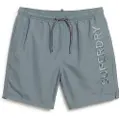 Superdry for man. M3010227A Premium embroidered swimming costume grey (XXL), Beachwear, Sustainable, Recycled polyester