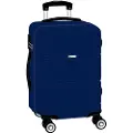 Safta Travel Navy Blue Cabin 20 Twin Wheels Trillekoffert