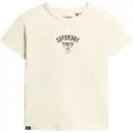Superdry Tattoo Rhinestone Fitted Kortarmet T-skjorte