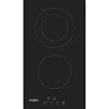 Whirlpool WRD 6030 B - Keramisk komfyrtopp - 2 plater - Nisje - bredde: 27 cm - dybde: 49 cm