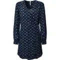 Pepe Jeans for woman. PL953252 Ernes dress navy (M), Casual, Viscose, Long sleeve, Sustainable