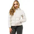 Colmar for woman. 2275U-2SE Supermatt white elasticated jacket (46), Casual, Nylon