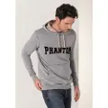 LOIS Jeans for man. 165703429 Graphic grey hooded rocker sweatshirt with hood (XL), Casual, Cotton, Long sleeve