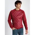 LOIS Jeans for man. 165623374 Sweatshirt box neck front quilted burgundy (M), Casual, Maroon, Cotton, Long sleeve