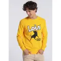 LOIS Jeans for man. 165452225 Sweatshirt Jeans & Jackets Logo yellow (XL), Casual, Cotton, Long sleeve