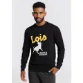 LOIS Jeans for man. 165452225 Jeans & Jackets Logo sweatshirt black (3XL), Casual, Cotton, Long sleeve