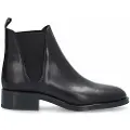 Alpe for woman. 234917 Black Couture Leather Ankle Boots (37), 3 to 5 cm, None, Casual