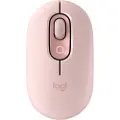 Logitech POP Mouse with Emoji - Rose - Mus - Optisk - 3 knapper - Rosa