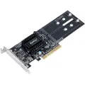 Synology M2D18 - Uttagbar harddiskramme - Ekspansjonsspor til 2 x M.2 - M.2 Card - PCIe 2.0 x8