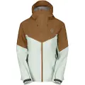 SCOTT Explorair 3L, skalljakke, Dame, Bread Brown/Fresh Green