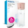 Brita Fill&Go Vital - Flaske med vannfilter - Størrelse 7.2 cm - Høyde 22 cm - 0.6 L - rosa