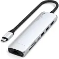 Satechi 6-in-1 - Dokkingstasjon - USB-C 3.2 Gen 2 - HDMI - 1GbE