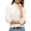 Superdry Fitted Cable Genser Med Høy Hals