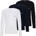 Hugo Boss for man. 50492321 Pack of 3 Logo vests navy, white, black (XXL), Homewear, Cotton, Long sleeve