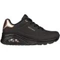 SKECHERS for woman. 177094 Sneakers UNO black (42), Fabric, 3 to 5 cm, Laces, Casual