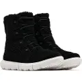Sorel for woman. 2058881010 Explorer next leather ankle boots black (38), Flat, Laces, Velcro, Casual
