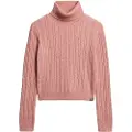 Superdry Fitted Cable Genser Med Høy Hals