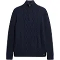 Superdry Jacob Cable Genser Med Halv Glidelås