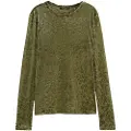 Scotch & Soda Burn Out Langarmet T-skjorte