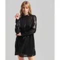 Superdry Studios Sparkle Langarmet Kort Kjole