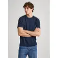 Pepe Jeans for man. PM509206 Connor navy t-shirt (L), Casual, Cotton, Short sleeve, Sustainable