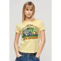 Superdry Neon Motor Graphic Fitted Kortarmet T-skjorte
