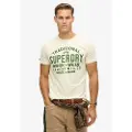 Superdry for man. M1011994A Machined Goods Workwear T-shirt white (M), Casual, Cotton, Short sleeve
