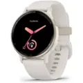Garmin vívoactive 5 - Elfenben - smartklokke med bånd - silikon - håndleddstørrelse: 125-190 mm - display 1.2 - 4 GB - Bluetooth, ANT+, Wi-Fi - 26 g