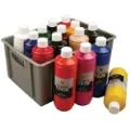 CCPAS Tekstilfarver, 15 flasker a 500 ml i forskellige farver