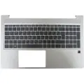HP - Erstatningstastatur for bærbar PC - med ClickPad - bakbelysning - Slovensk - med toppdeksel