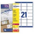 Avery - Hvit - 63.5 x 38.1 mm 5250 etikett(er) (250 ark x 21) adresselapper