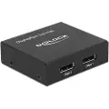 DeLOCK - Video/lyd-splitter - 2 x DisplayPort - stasjonær