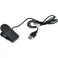 OTB USB-ladekabel / datakabel for Garmin Forerunner 230/235/630/735XT, Approach G10/S20, vivomove HR - 1m - Svart
