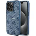 GUESS Guhmp14lg4gfrb Iphone 14 Pro 6.1 Niebieski 4g Collection Leather Telefondeksel