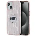 Karl Lagerfeld Klhcp13mhklpchp Iphone 13 6.1 Iml Choupette Head&monogram Telefondeksel