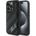 Karl Lagerfeld Apple iPhone 13 Karl Lagerfeld Diagonal Quilted Script (KLHCP13XPQDSMGK) telefondeksel i svart
