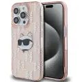 Karl Lagerfeld Klhcp14lhklpchp Iphone 14 Pro 6.1 Iml Choupette Head&monogram Telefondeksel