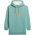 Superdry Luxe Metallic Logo Langarmet Kort Kjole
