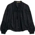 Superdry Woven Lace Langarmet T-skjorte