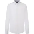 Hackett Textured Linen Trim Skjorte Med Lange Ermer