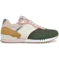 Pepe Jeans for woman. PLS40022 London Urbans green trainers (36), Flat, Laces, Casual, Multicolor