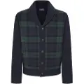 Hackett Plaid Hyb Shawl Cardigan